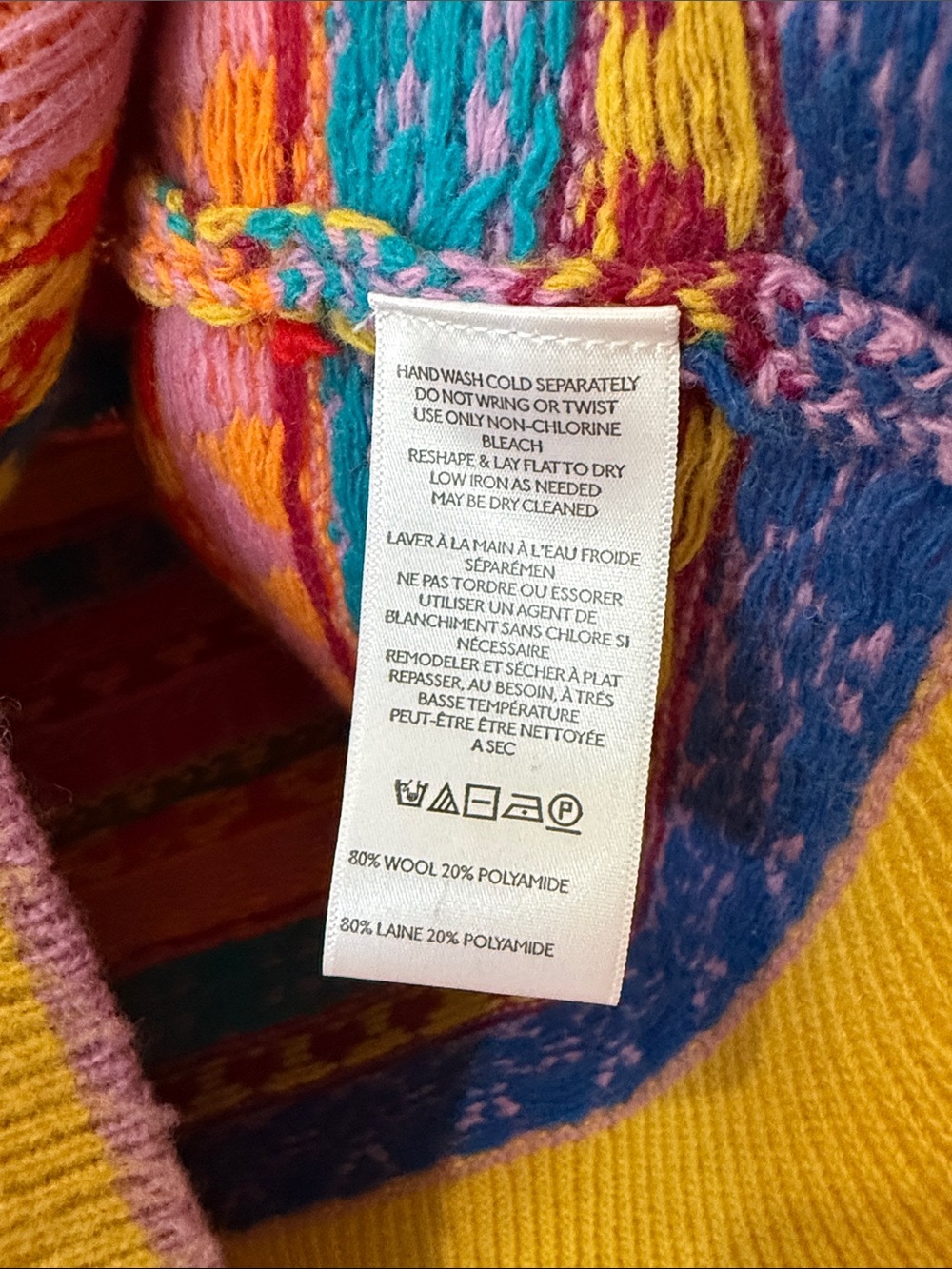 NWT Free Prople Favorite Things Mixed Print Wool Blend Sweater - Picture 4 of 13